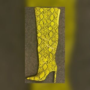 Snake skin boots